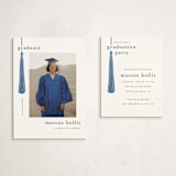 "Tassled" - Graduation Insert Cards in Cobalt by Ashlee Townsend - With Invitation
