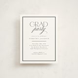 "Class" - Graduation Insert Cards in Charcoal by Nicole Walsh - Front