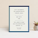 "Wide Frame" - Graduation Insert Cards in Ocean by Kelly Watkins - Front