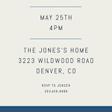 "Wide Frame" - Graduation Insert Cards in Ocean by Kelly Watkins - Detail