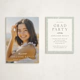 "graceful" - Graduation Insert Cards in Cotton by Emily Sabol Goss - With Invitation