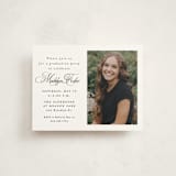 "With a flourish" - Graduation Insert Cards in Salt by Lea Delaveris - Front