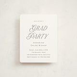 "Chic Name" - Graduation Insert Cards in Cloud by Carolyn MacLaren - Front