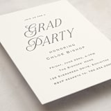 "Chic Name" - Graduation Insert Cards in Cloud by Carolyn MacLaren - Detail
