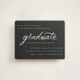 "Alignment" - Graduation Insert Cards in Onyx by Ashley DeMeyere - Front