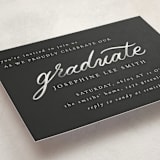 "Alignment" - Graduation Insert Cards in Onyx by Ashley DeMeyere - Detail