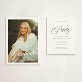 "mustacciuoli" - Graduation Insert Cards in Crystal by chocomocacino - With Invitation