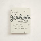 "Marker" - Graduation Insert Cards in Onyx by Stacey Day - Front