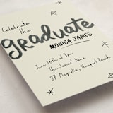 "Marker" - Graduation Insert Cards in Onyx by Stacey Day - Detail