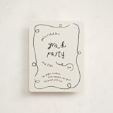 "swirl" - Graduation Insert Cards in Ash by Kelly Watkins - Front