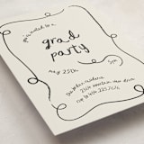 "swirl" - Graduation Insert Cards in Ash by Kelly Watkins - Detail