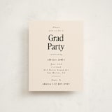 "Persistence" - Graduation Insert Cards in Cream by Nazia Hyder - Front