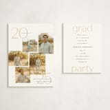 "chic five" - Graduation Insert Cards in Marigold by Carolyn Nicks - With Invitation