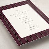 "Graduate Stripe" - Graduation Insert Cards in Burgundy by Baumbirdy - Detail
