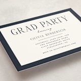 "classic layout" - Graduation Insert Cards in Navy by Christy Hy Lee - Detail