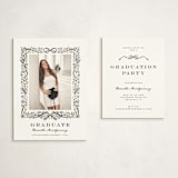 "Floristica" - Graduation Insert Cards in Ink by Petra Kern - With Invitation