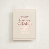 "hayden" - Graduation Insert Cards in Scarlet by Ellen Schlegelmilch - Front