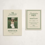 "The Headliner" - Graduation Insert Cards in Butter by Erin L. Wilson - With Invitation