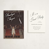 "Tassel Type" - Graduation Insert Cards in Snow by Pixel and Hank - With Invitation