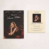 "Teather" - Graduation Insert Cards in Champagne by Pati Cascino - With Invitation