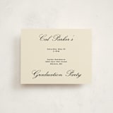 "Perfectly Scripted" - Graduation Insert Cards in Sand by Rachel Cassel - Front