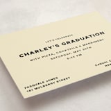 "Ludlow" - Graduation Insert Cards in Cream by Megan Davis - Detail