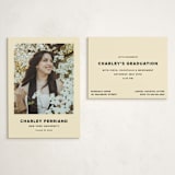 "Ludlow" - Graduation Insert Cards in Cream by Megan Davis - With Invitation