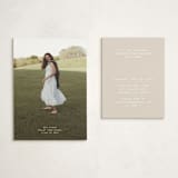"titled" - Graduation Insert Cards in Cream by JoAnn Jinks - With Invitation