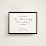 "Cecilie" - Graduation Insert Cards in Ink by Megan Davis - Front