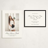 "Cecilie" - Graduation Insert Cards in Ink by Megan Davis - With Invitation