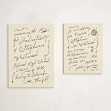 "Take a bow" - Graduation Insert Cards in Bamboo by Creo Study - With Invitation