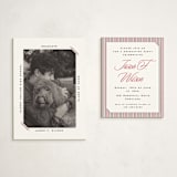 "Color Stripes" - Graduation Insert Cards in Coal by Claudia Orengo - With Invitation