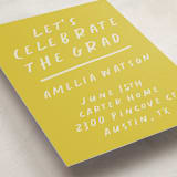 "Celebration" - Graduation Insert Cards in Lemoncello by Maja Cunningham - Detail