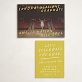 "Celebration" - Graduation Insert Cards in Lemoncello by Maja Cunningham - With Invitation