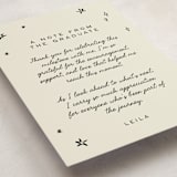 "For the Stars" - Graduation Insert Cards in Cream by Ani Somi - Detail