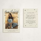 "For the Stars" - Graduation Insert Cards in Cream by Ani Somi - With Invitation
