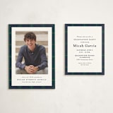 "Preppy plaid" - Graduation Insert Cards in Academy by Lea Delaveris - With Invitation
