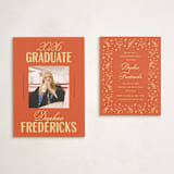"Modern Bright Star" - Graduation Insert Cards in Sunshine by Jackie Crawford - With Invitation