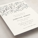 "Dream Big Grad" - Graduation Insert Cards in Snow by Stephanie Hawkes - Detail