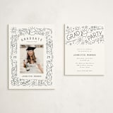 "Dream Big Grad" - Graduation Insert Cards in Snow by Stephanie Hawkes - With Invitation