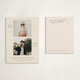 "Simple Timeline" - Graduation Insert Cards in Classic Black by Ashley DeMeyere - With Invitation