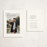 "Cornered" - Graduation Insert Cards in Silk by Kelly Schmidt - With Invitation