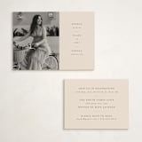 "simplicty" - Graduation Insert Cards in Champagne by Lori Wemple - With Invitation