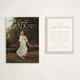 "fortified" - Graduation Insert Cards in Snow by Sarah Curry - With Invitation