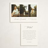 "The Trio" - Graduation Insert Cards in Onyx by Benita Crandall - With Invitation