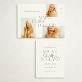 "editorial serif" - Graduation Insert Cards in Cotton by Ellen Schlegelmilch - With Invitation