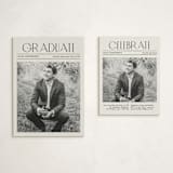 "newspaper" - Graduation Insert Cards in Newsprint by Kaydi Bishop - With Invitation