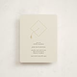 "Gilded Cap" - Graduation Insert Cards in Cloud by Olivia Goree - Front