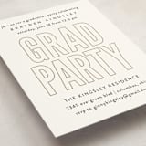 "Night Light" - Graduation Insert Cards in Snow by Heather Schertzer - Detail