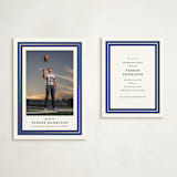 "Class Tradition" - Graduation Insert Cards in Blueberry by Jessica Williams - With Invitation